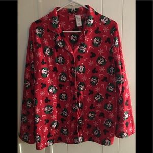 Disney Christmas Mickey Mouse pajama set very good condition!